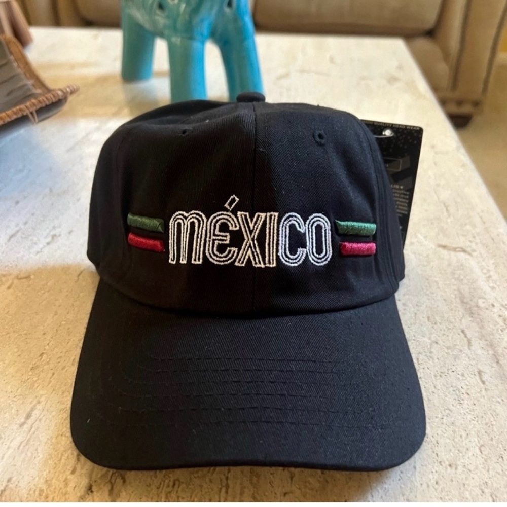 NEW UNISEX  México Embroidered Black Ball Cap - Unbranded